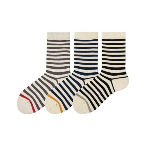 Hello Monday Mid Calf Socks Women's 3 Pack