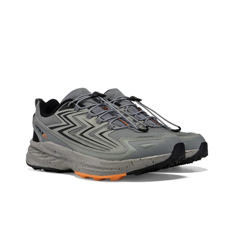 361° Cushioned Slip Resistant Low Top Outdoor Shoes Men's Gray Black-3