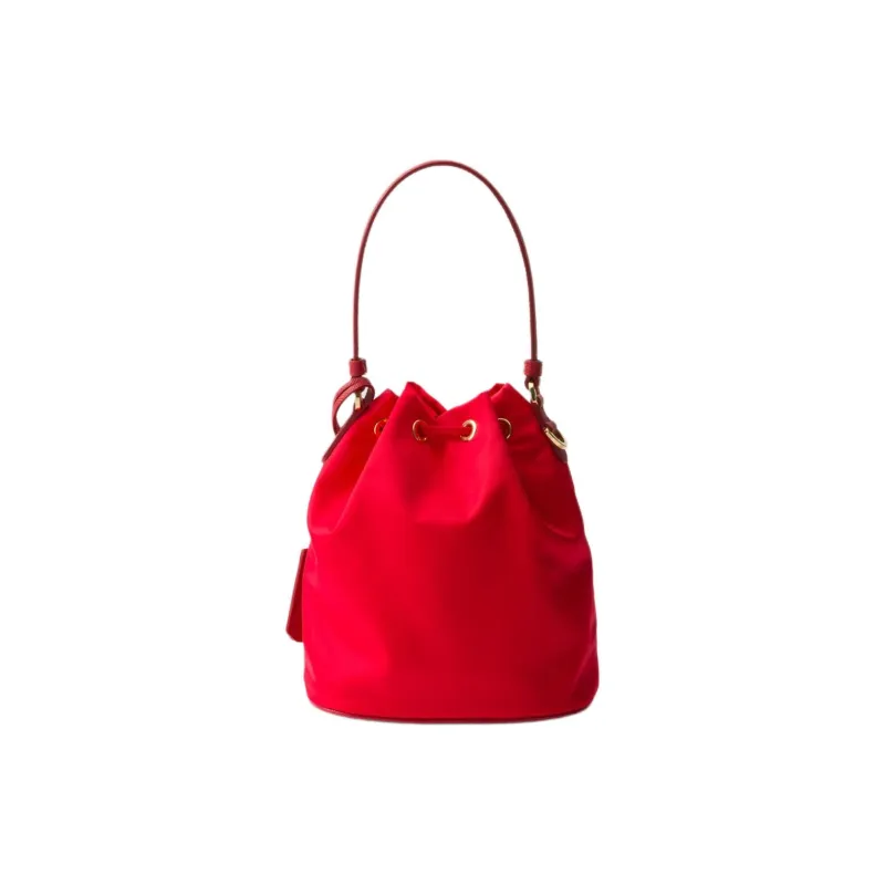 PRADA Re-EditionRe-Nylon Recyclable Nylon Bucket Bag Handbag Shoulder Bag Crossbody Bag Mini Women's Red-2