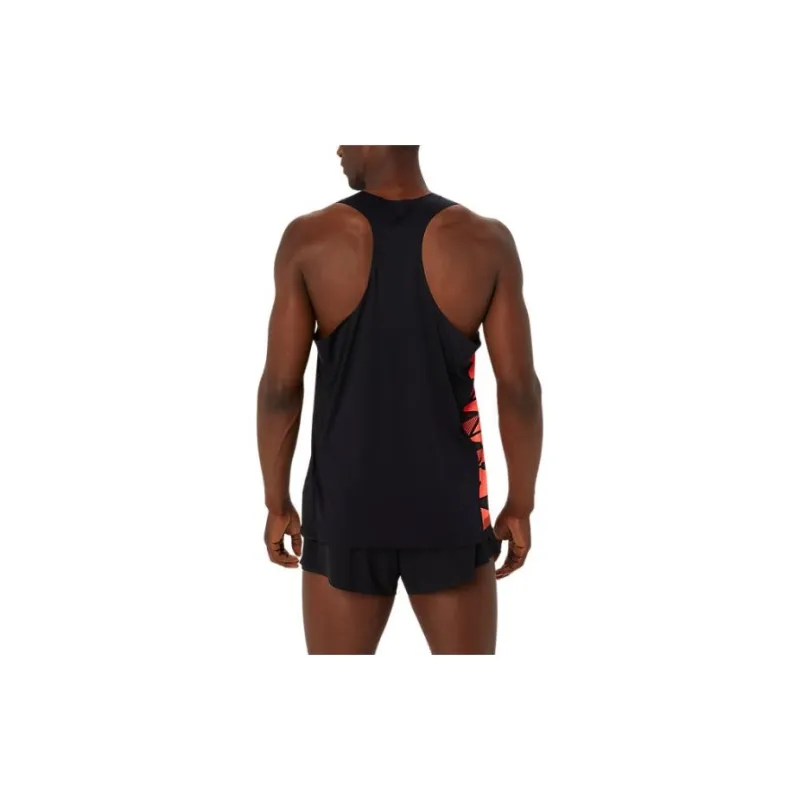 Asics Tank Tops Men's Black Red-1