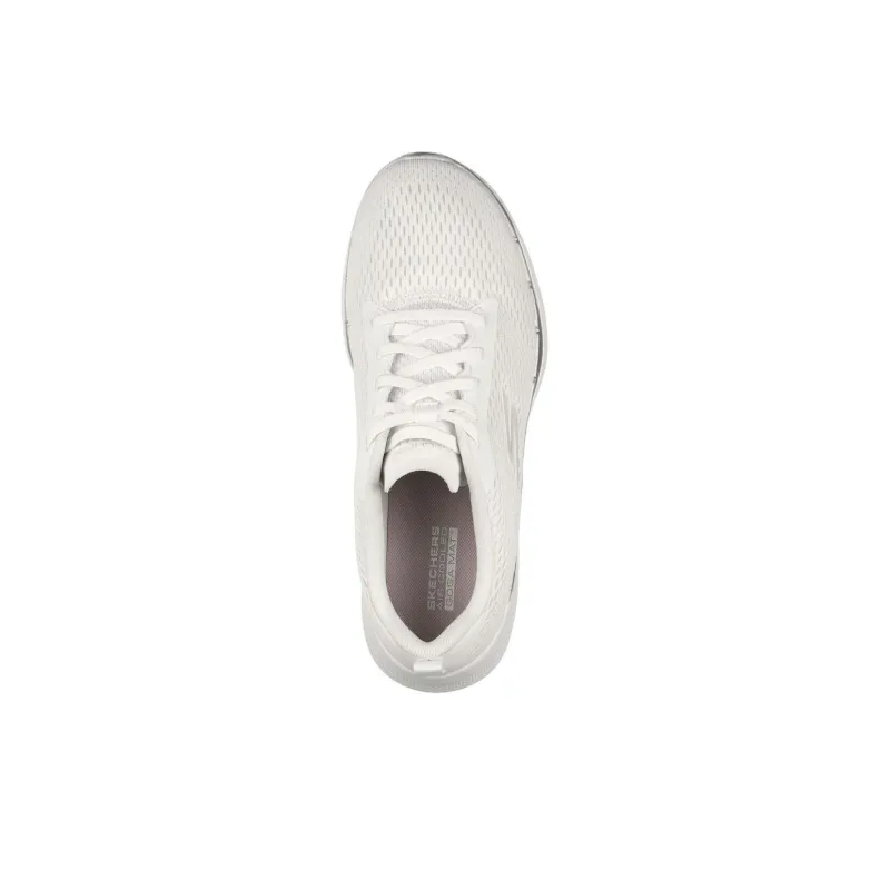 Skechers Go Walk 6  Bold Vision Cushioning Anti Slip And Wear Resistant Low Top Casual Shoes Women's White-3