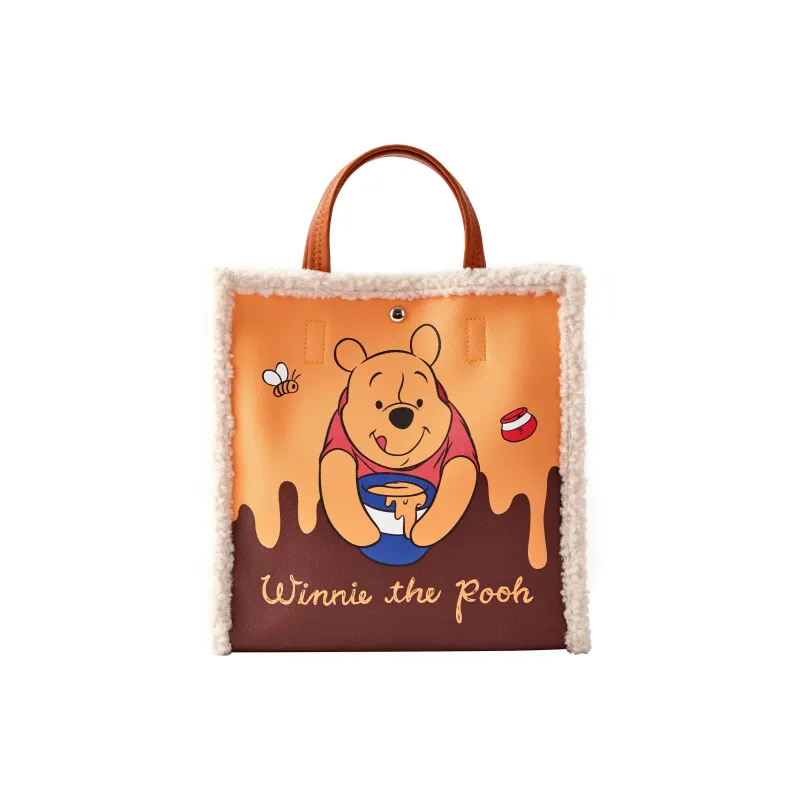 Disney Lotso Collection Mickey Collection PVC With Leather Tote Bag Shopping Handbag Regular Women's Multicolor-8