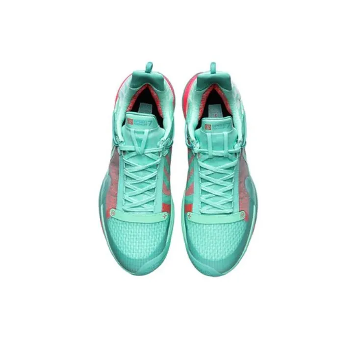 LINING Speed 7 Basketball Shoes Men Low Top Neon Green-3