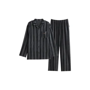Peninsula City Pajama Set Men's Gray Black