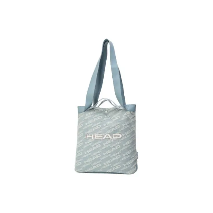 HEAD Fabric Tote Bag Shopping Bag Portable Crossbody Bag Shoulder Bag Large Size Unisex Light Blue-1
