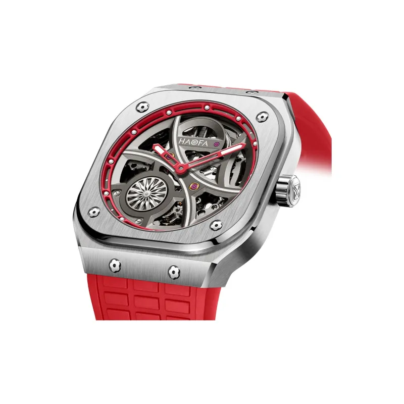 HaofaTourbillon Automatic Mechanical Movement Watch Men's Watches Cut-Out Dial 1962-HF-1