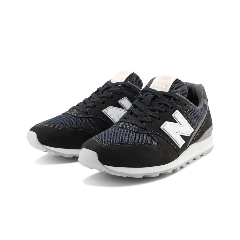 New Balance NB 996 Cushioned Slip Resistant Low Top Running Shoes Women's Black White-3