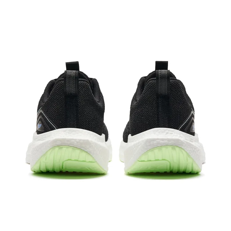 XTEP Dynamic Foam SS Breathable And Lightweight Low Top Casual City Commute Sprint Running Shoes Men's Black Neon Green-3