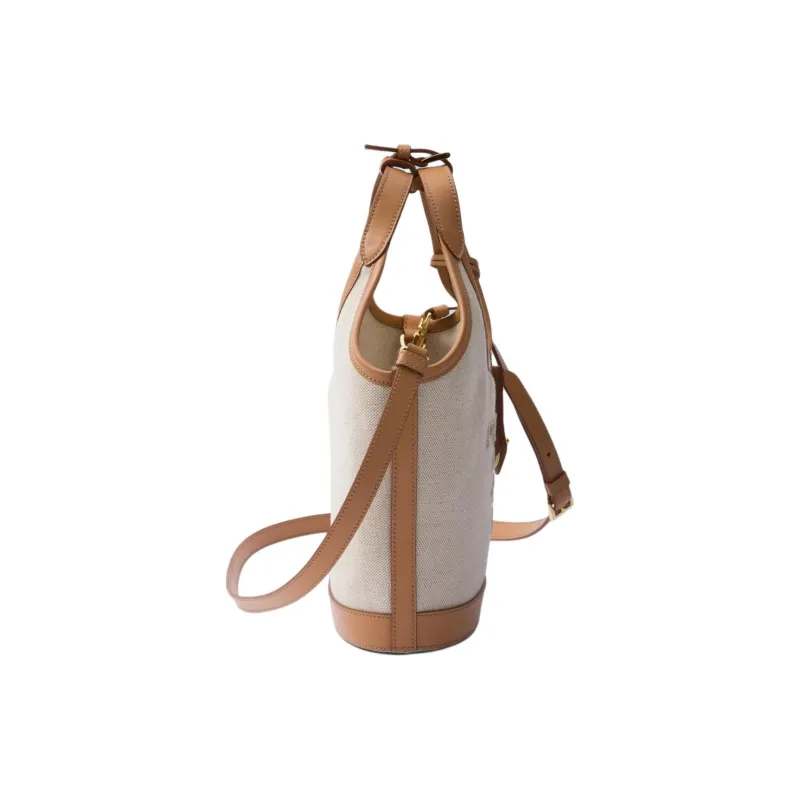 PRADA Leather Shoulder Bag, Crossbody Bag, Handbag Mini Women's Natural-2