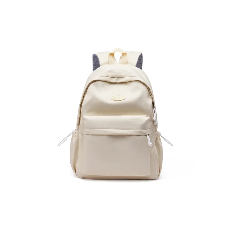 TANGCOOL Nylon Backpack Medium Size Unisex White/Green/Yellow/Purple/Black-12