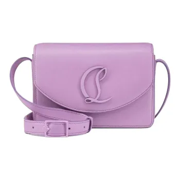 CL LUBOTING Nappa Leather Shoulder Bag Crossbody Bag Women's Light Purple Lilac