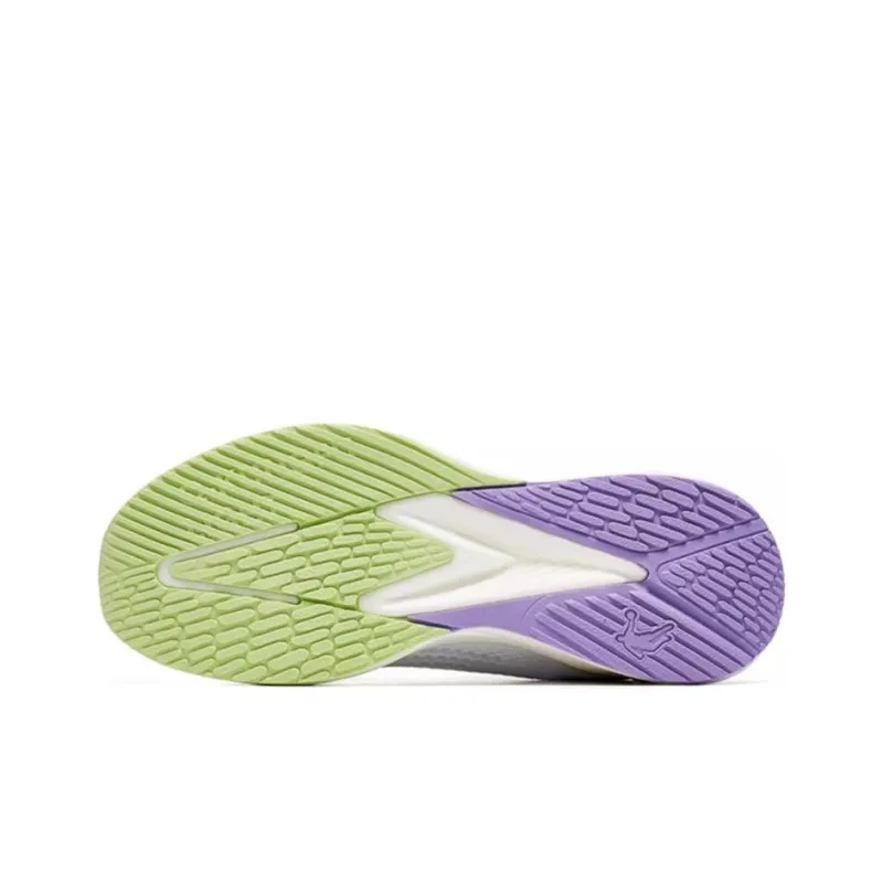 QIAODAN Boundless 4.0 Shock Absorbers With Slip Resistant Features Low Top Running Shoes Women's White Purple-5