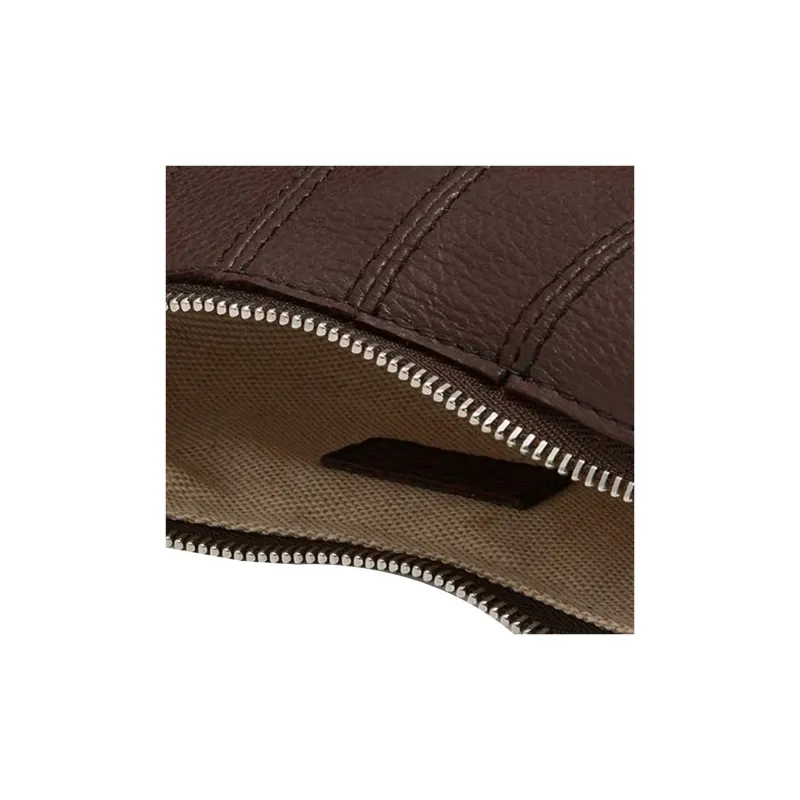 Lemaire Croissant Series Grain Leather Croissant Bag Crossbody Coin Purse Women's Hickory Walnut Brown-7