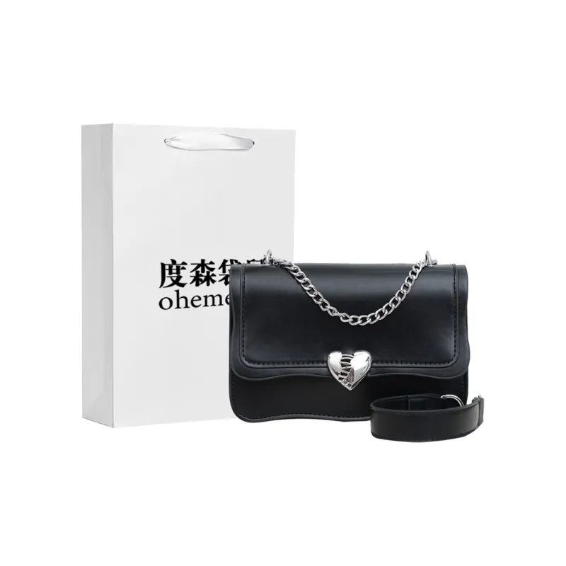 Dusen Kangaroo PU Crossbody Bag, Shoulder Bag Women's White/Pink/Silver/Black-10
