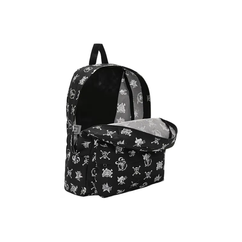 Vans One Piece Collaboration Polyester Backpack Regular Unisex Black-3