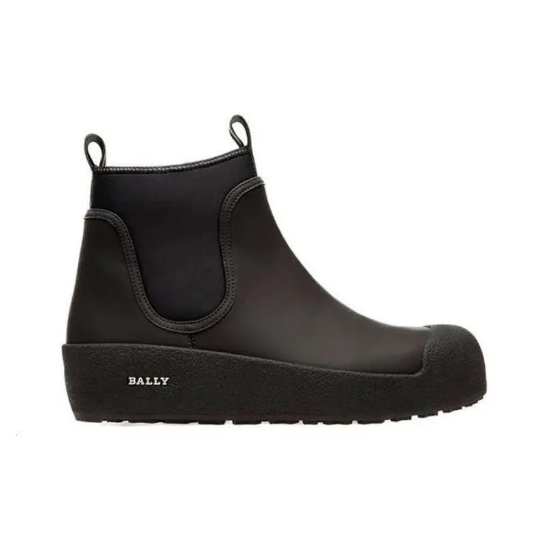 BALLY Short Chelsea Boots 3cm Women's Black-2