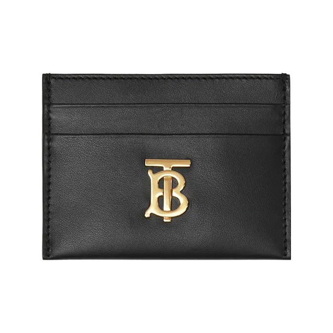 Burberry Logo Leather Card Holder-0