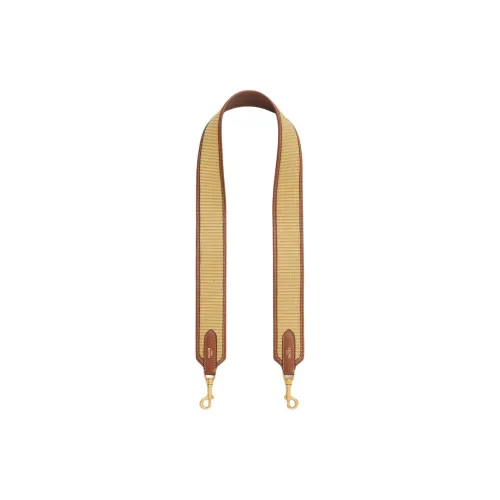 CELINE Fabric With Cow Leather Bag Strap Women's Natural & Tan