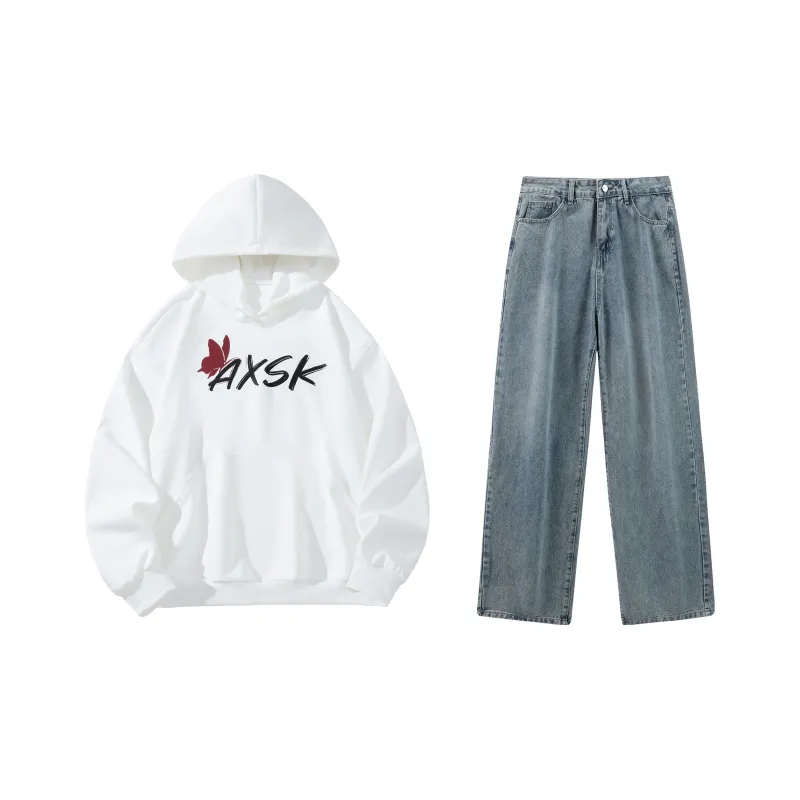 A.X.S.K Sweatshirt Sets Unisex-105