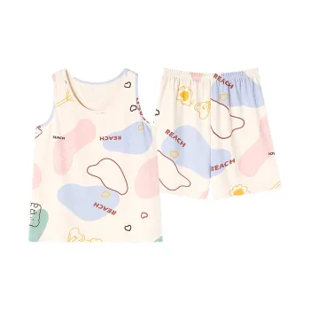 Pretty Lady Pajama Set Women's Color Block Style
