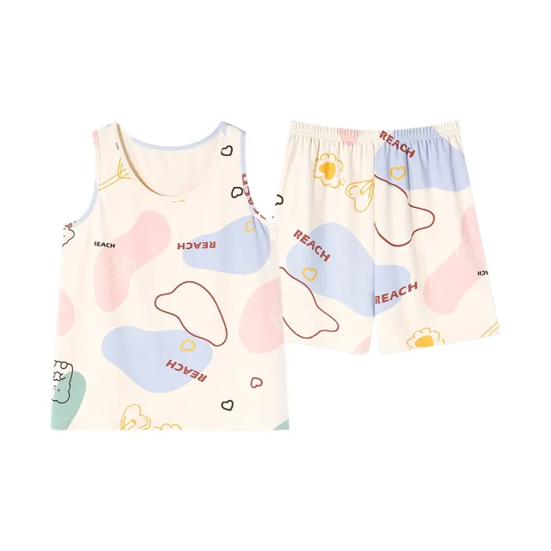 Pretty Lady Pajama Set Women's Color Block Style-0