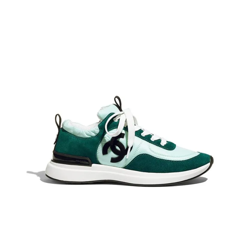 CHANEL Women's Suede Calfskin Sneaker 'Light Green' Women's-1