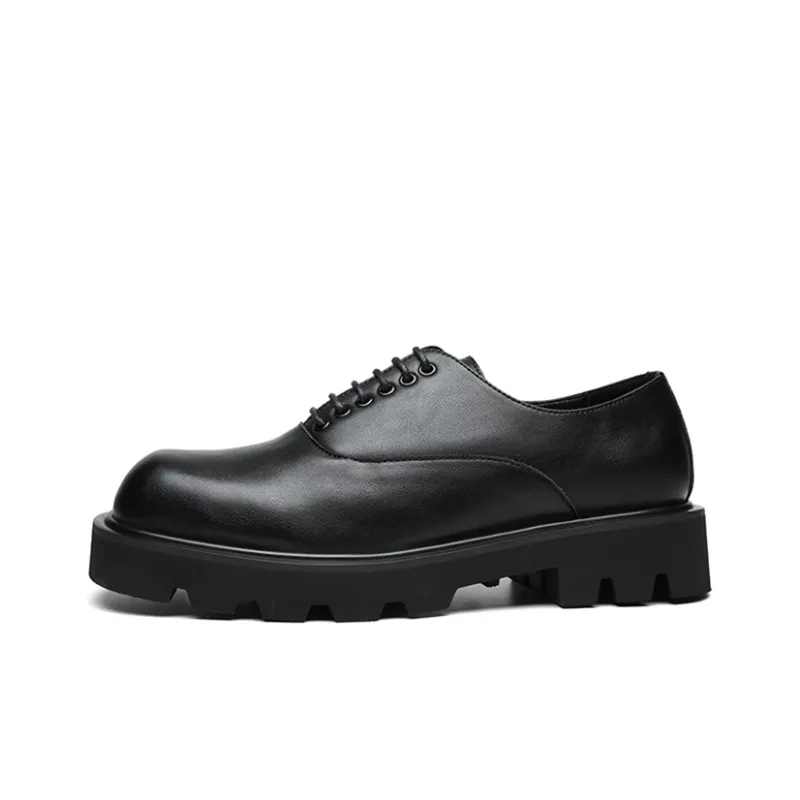 YEDANI Dress Shoes Men Low Top Black-0