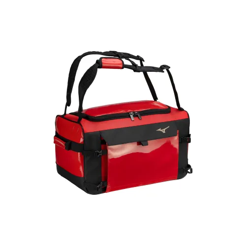 Mizuno Synthetic Leather Backpack Unisex Red
