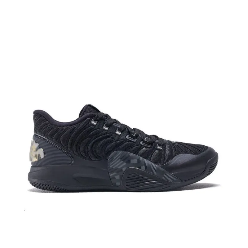 XTEP Lin Generation Cushioned Wear Resistant Lightweight Low Top Basketball Shoes Men's Black-1