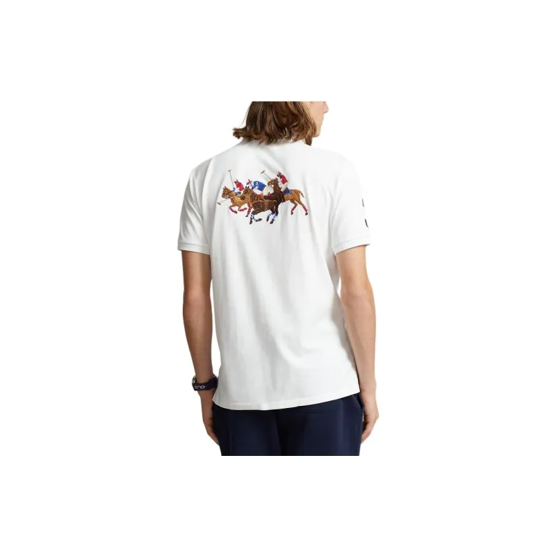 Polo Ralph Lauren Triple Pony embroidered Cotton Polo Shirt-1