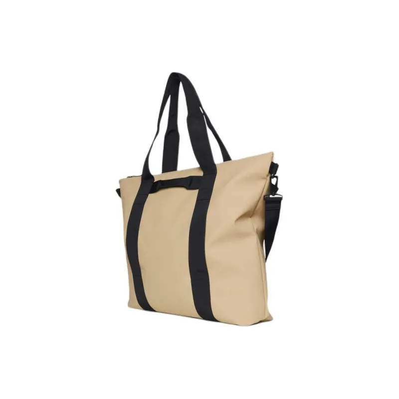Rains Polyester Tote Bag Shopping Bag Shoulder Bag Crossbody Bag Handbag Regular Unisex Sand-1