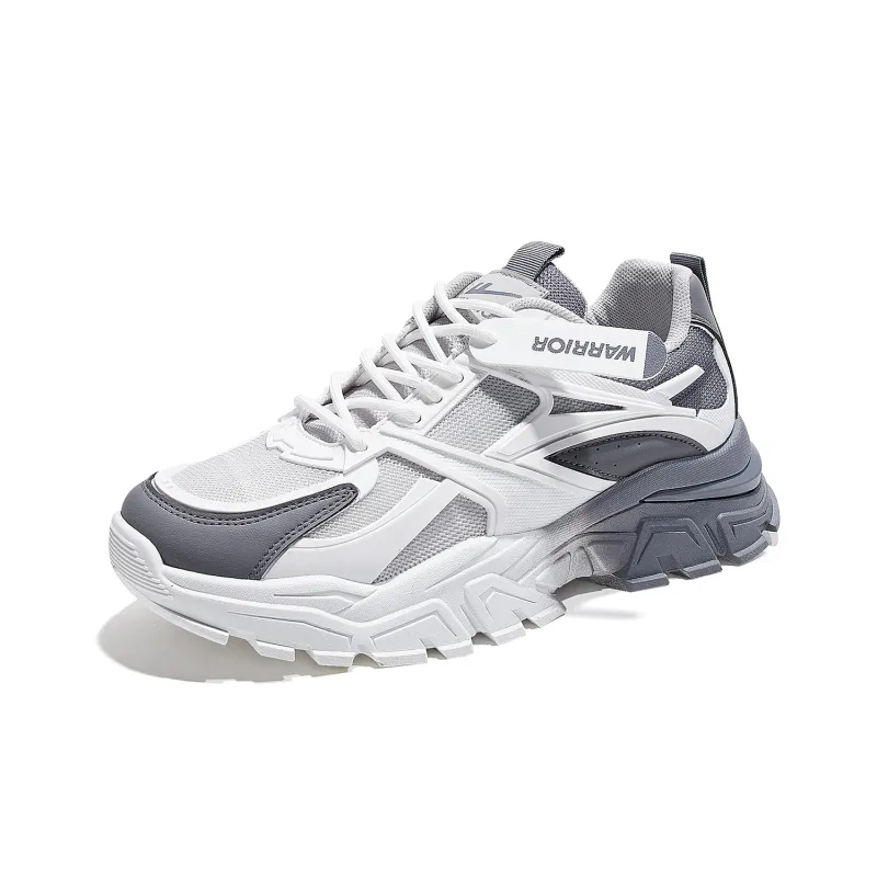 Warrior Cushioning, Abrasion Resistant, Height Increasing Low Top Chunky Sneakers Men's-1