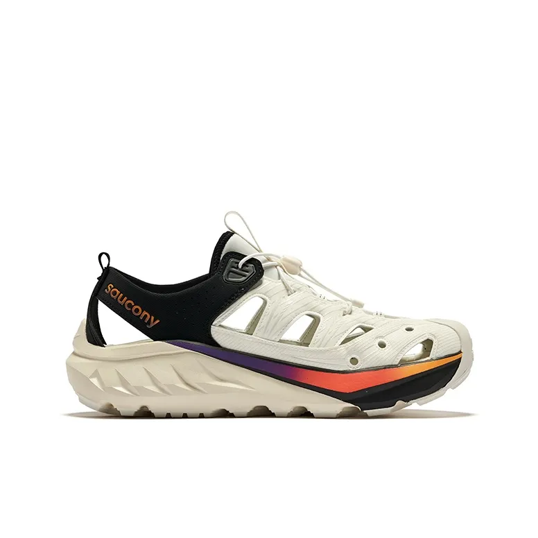 Saucony Cradle MT Low Top Sports Sandals Unisex White Black Orange-1