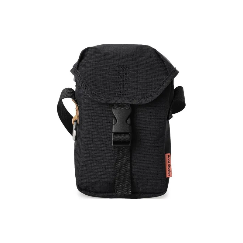 Acne Studios Polyamide Cell Phone Pouch, Shoulder Bag, Crossbody Bag Unisex Black-6