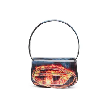 DIESEL Polyurethane Handbag Shoulder Bag Women's Blue & Red