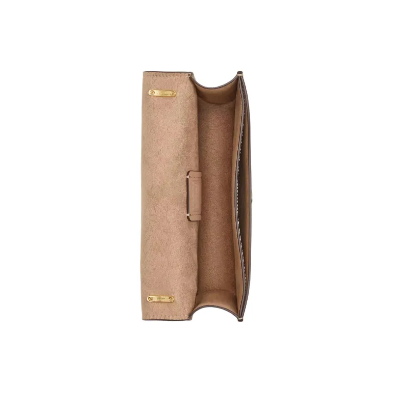 COACH Morgan Coated Canvas Shoulder Bag Crossbody Bag Small Size Women's Light Khaki-3