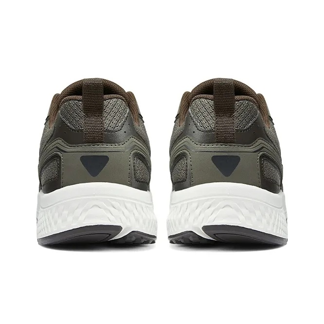 Skechers Cushioning Anti Slip And Wear Resistant Low Top Casual Running Shoes Men's Olive Brown-3