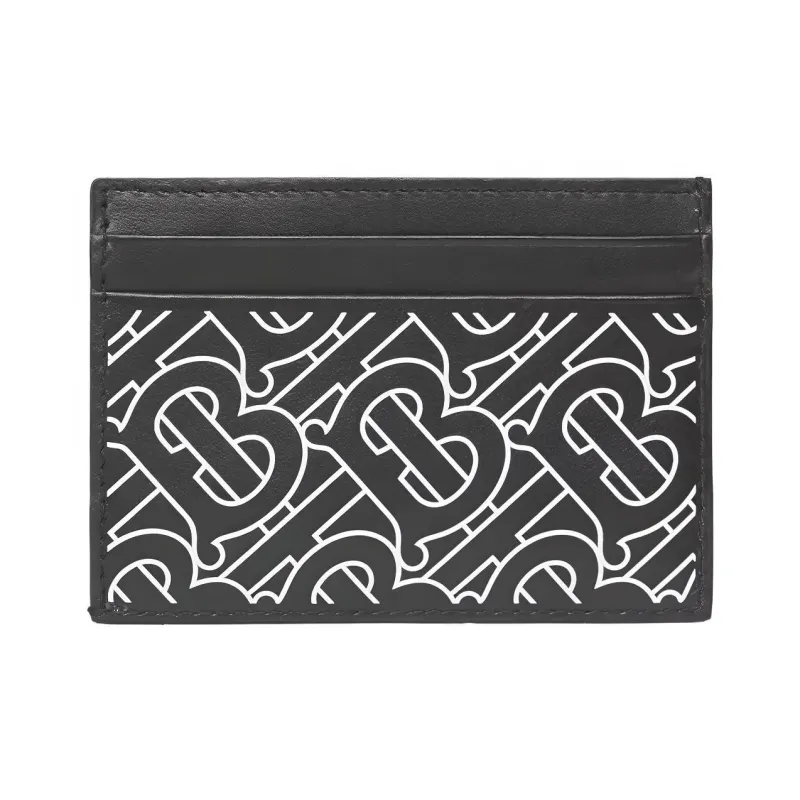 Burberry Leather Card Holder Men's Black-1