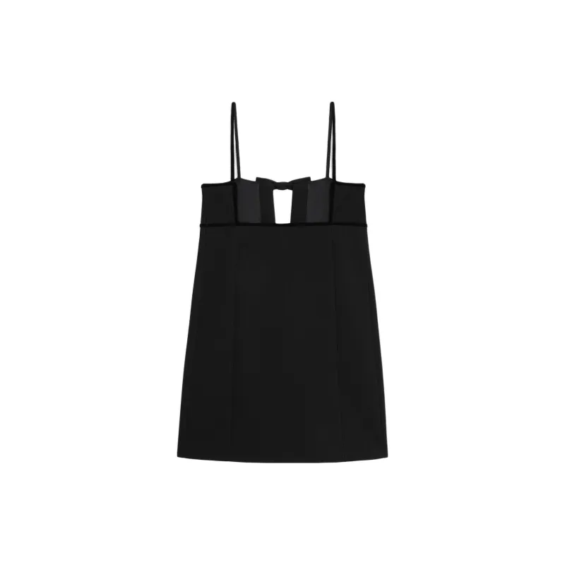 CELINE Trapeze Bow Detailed Sleeveless Dress-1