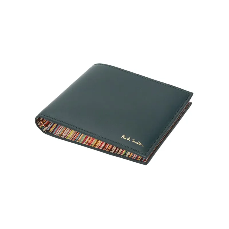 Paul Smith Cow Leather Wallet Mini Men's Green-3