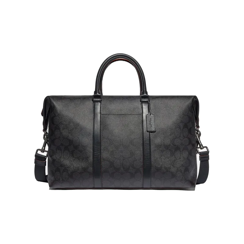COACH Trekker Coated Canvas With Smooth Leather Handbag, Crossbody Bag, Travel Bag Men's-0