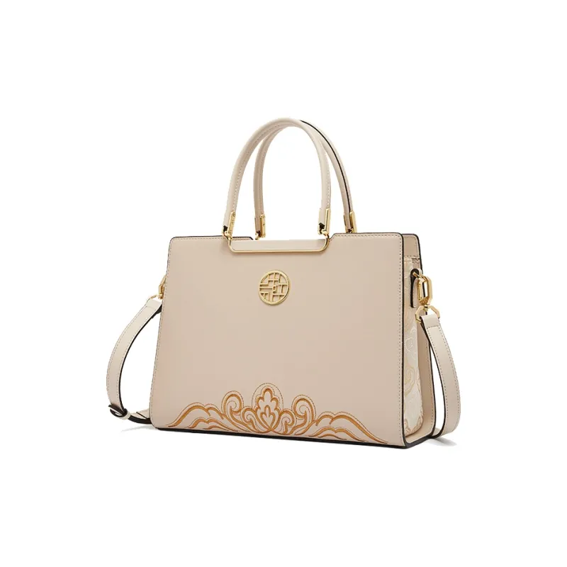 Geshiman Cow Leather Crossbody Handbags Regular Women's Ecru/Black/Apricot/Royal Blue/Burgundy-7