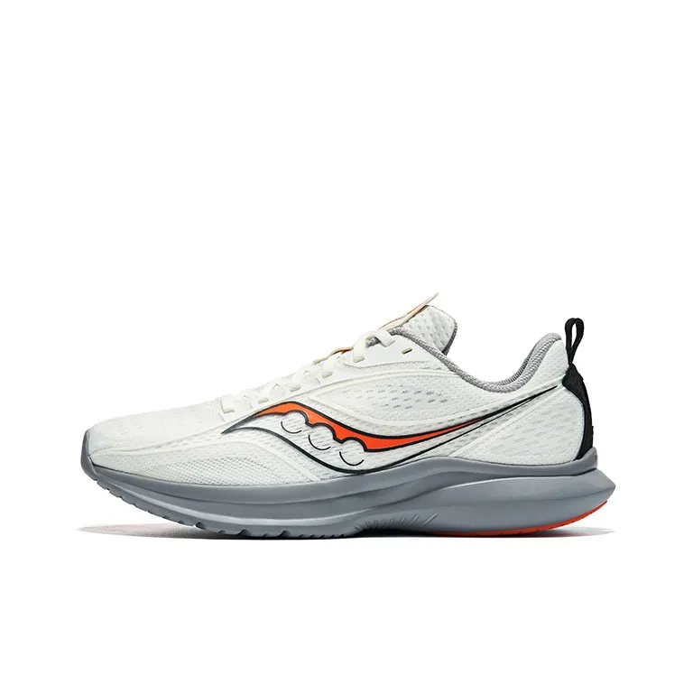 Saucony Kinvara 13 Cushioning Low-Top Running Shoes Unisex Beige Orange-0