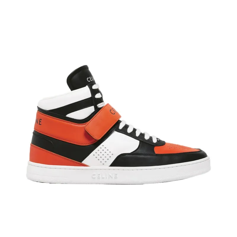 CELINE CT-02 Stylish Skateboarding Shoes Men's White Black Orange-1
