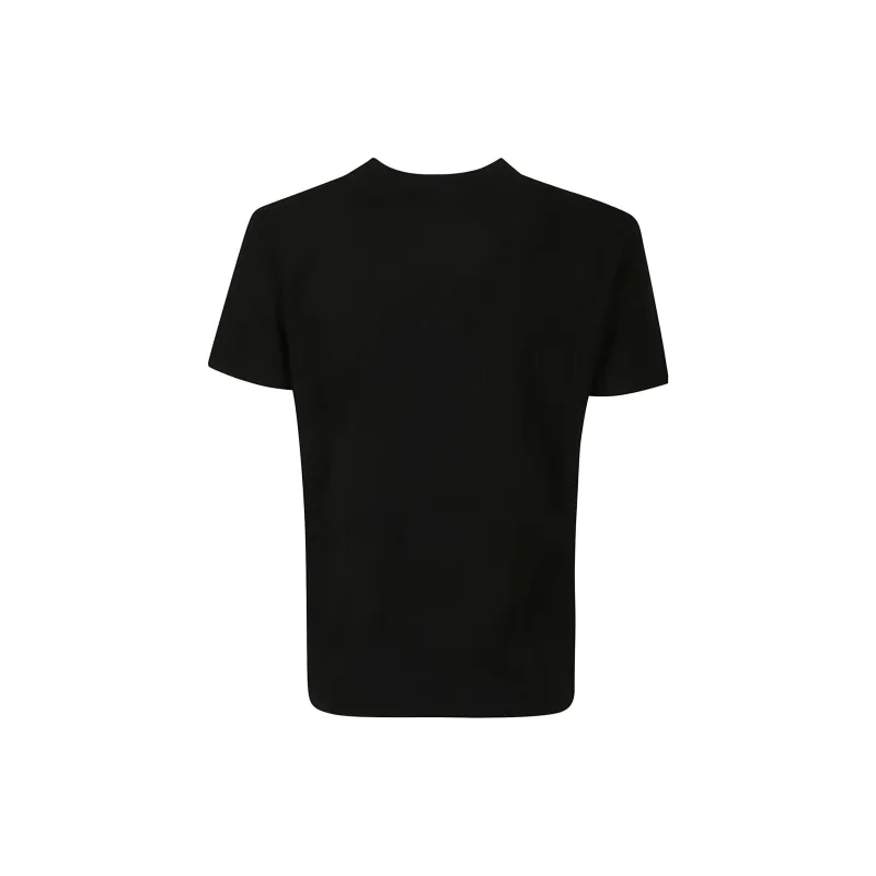 VERSACE JEANS COUTURE Glittery logo Cotton T shirt-1