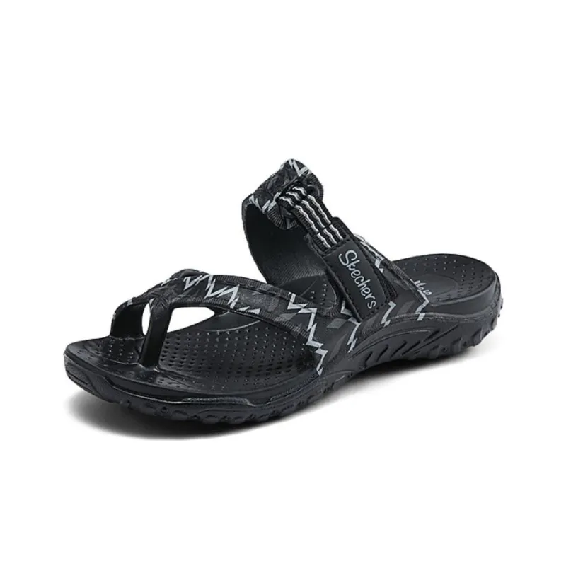 Skechers Slip Resistant Abrasion Resistant Slide Slippers Women's Black-2