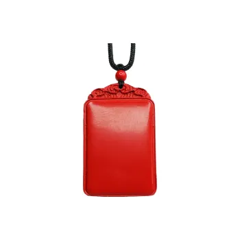 The Years Are Quiet Reconstructed Cinnabar Jade Pendants Unisex