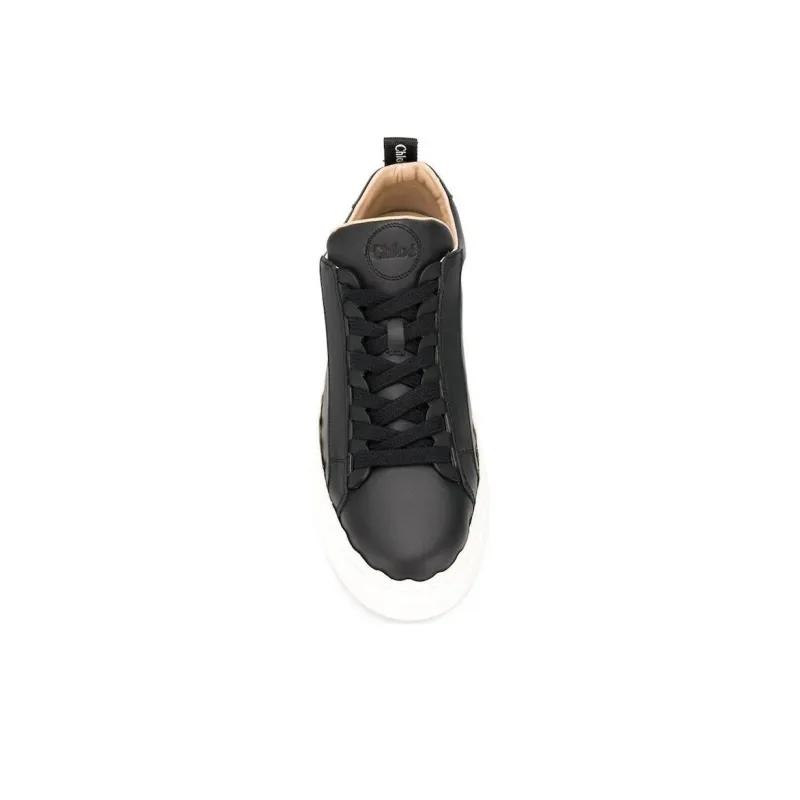 Chloe Lauren Low Top Stylish Skateboarding Shoes Women's Black White-3