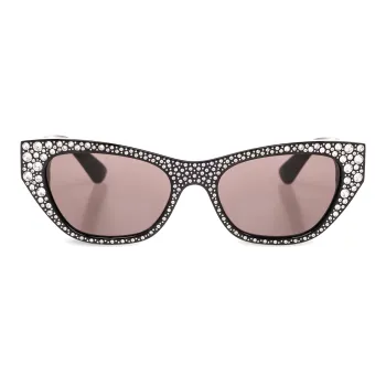 Alexander McQueen Logo Engraved Cat Eye Sunglasses