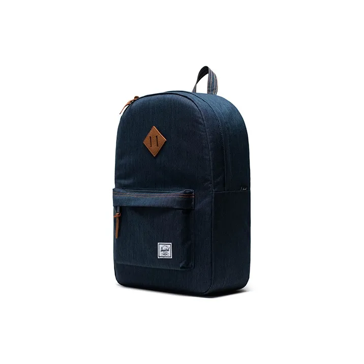 Herschel Leather Laptop Backpack Regular Unisex Denim Blue-1
